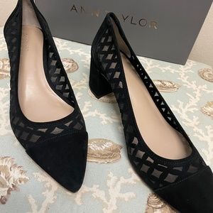 Ann Taylor Rubina Mesh Block heel pump